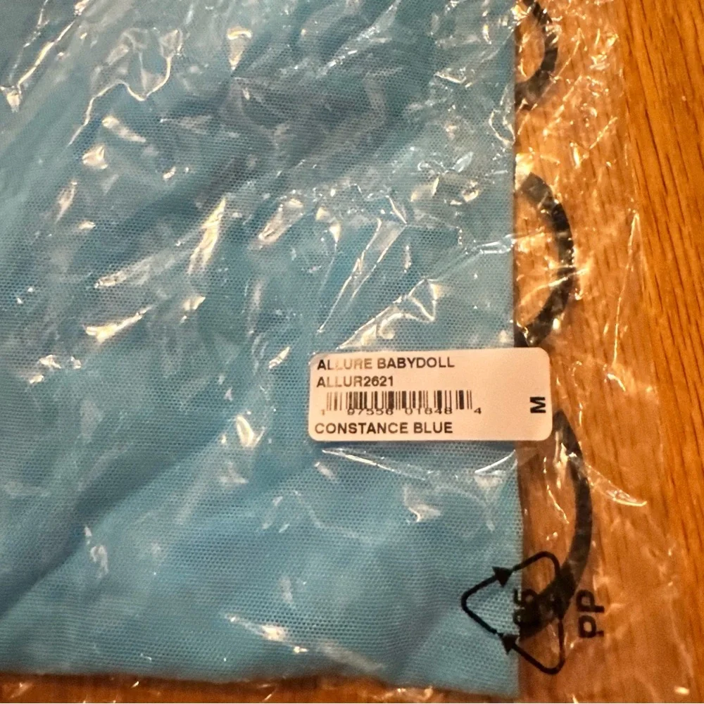 Cosabella Allure Babydoll Teddy Nightgown Lingerie Constance Blue medium M - Picture 5 of 7